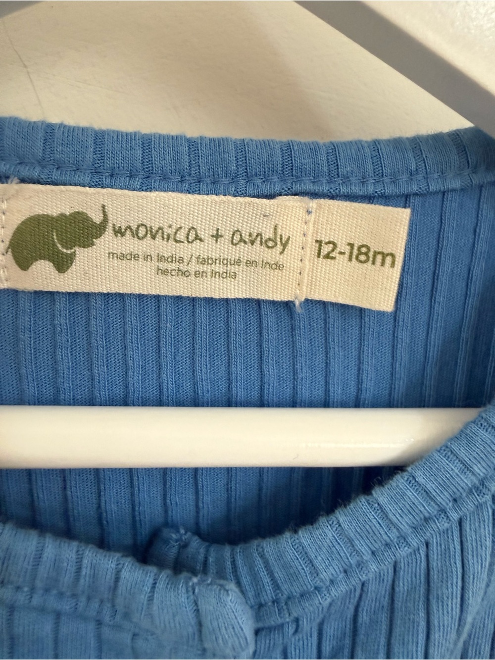 Monica + Andy - 12-18m - ribbed jumpsuit with pocket - Picture 4 of 9